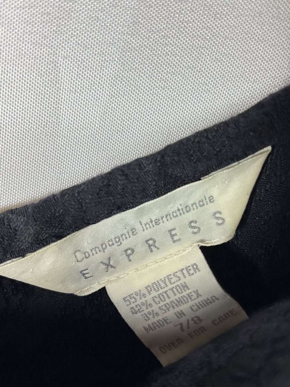 Express Mini Sheath Dress 7/8 Paisley Print Spaghetti Straps Vintage 90s Y2K - Picture 7 of 7